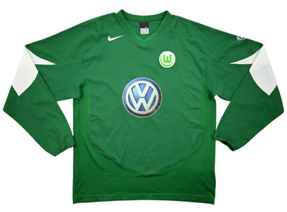 Maillot VFL Wolfsburg 2005-06 Domicile Nike Manches Longues Vintage