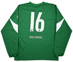 Maillot VFL Wolfsburg 2005-06 Domicile Nike Manches Longues Vintage