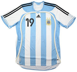Maillot Argentine Domicile Adidas 2005-2007 Messi Vintage