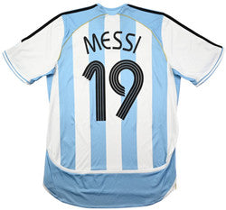 Maillot Argentine Domicile Adidas 2005-2007 Messi Vintage