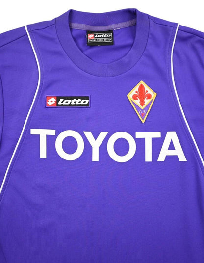 Maillot Fiorentina Extérieur Lotto 2005-07 vintage Toyota