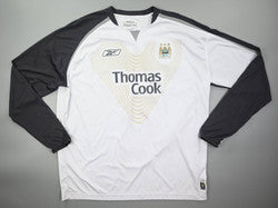 Maillot Manchester City 2005-07 Reebok Manches Longues XL Vintage