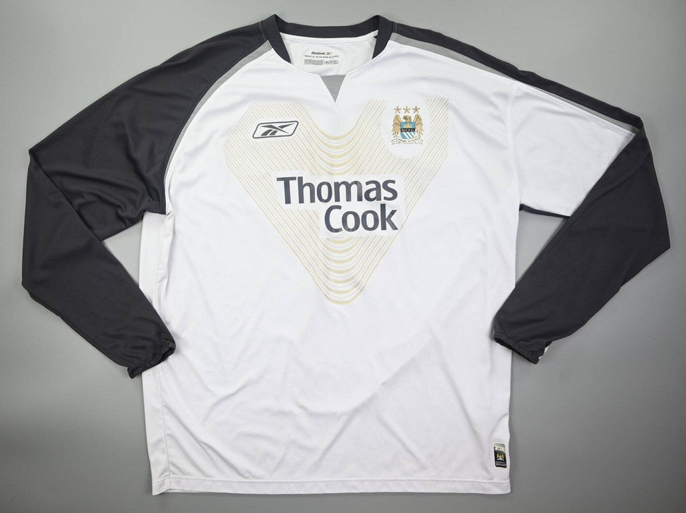 Maillot Manchester City 2005-07 Reebok Manches Longues XL Vintage