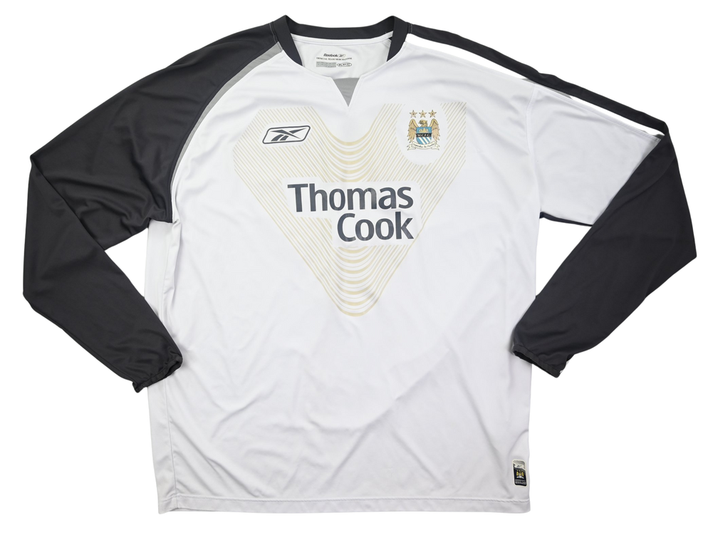 Maillot Manchester City 2005-07 Reebok Manches Longues XL Vintage