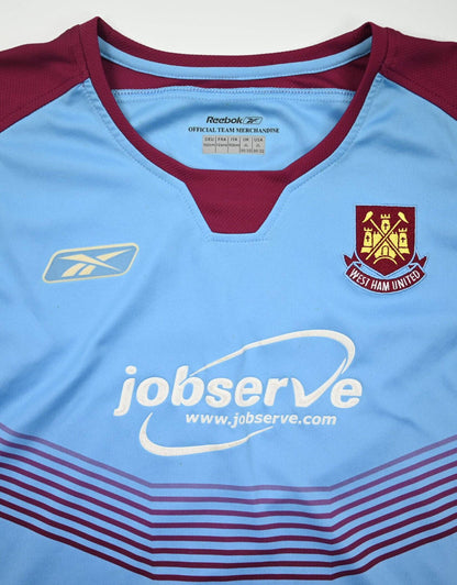 Maillot West Ham Reebok 2005-07 Manches Longues Vintage