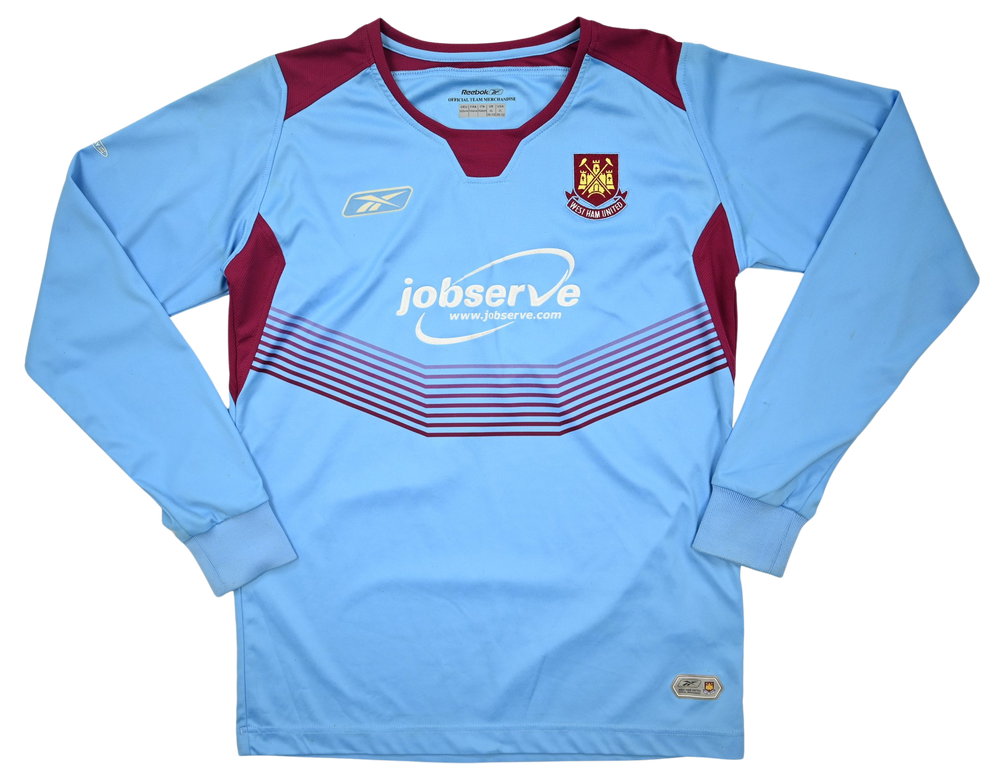 Maillot West Ham Reebok 2005-07 Manches Longues Vintage
