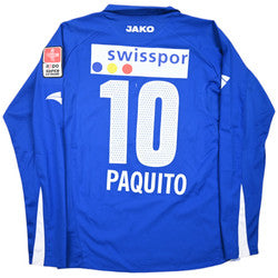 Maillot FC Luzern 2006-07 Jako Match Issue Vintage PAQUITO