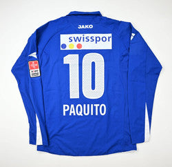Maillot FC Luzern 2006-07 Jako Match Issue Paquito vintage
