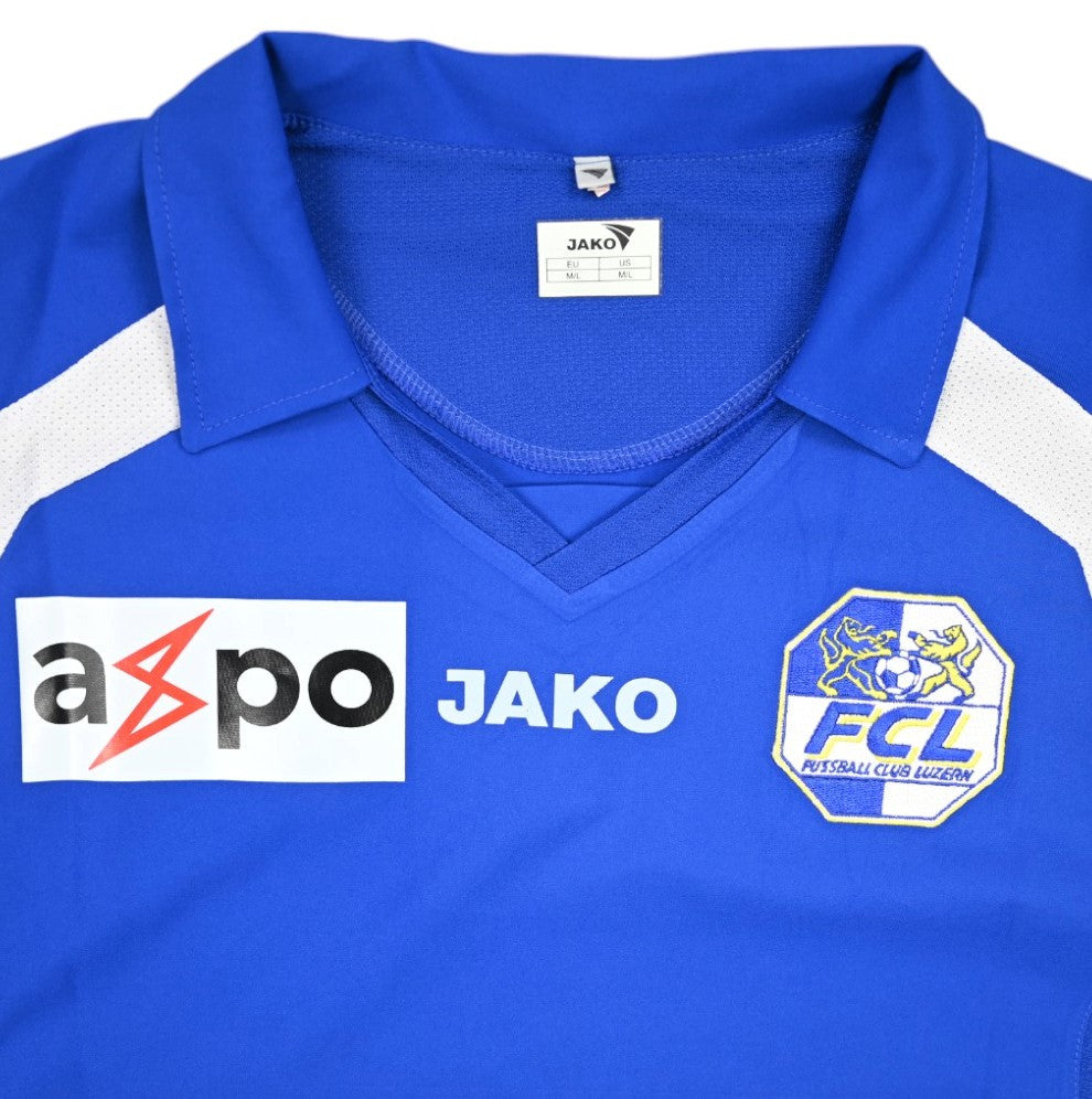 Maillot FC Luzern 2006-07 Jako Match Issue Righetti vintage