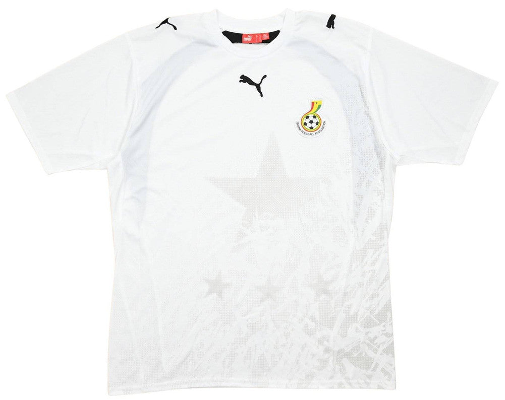 Maillot Ghana Domicile Puma 2006-07 Manches Longues XL Vintage