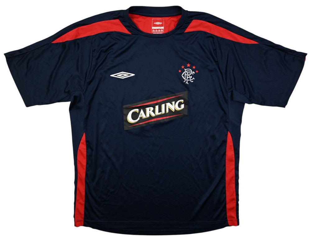 Maillot Extérieur Glasgow Rangers 2006-07 Umbro Carling vintage XL