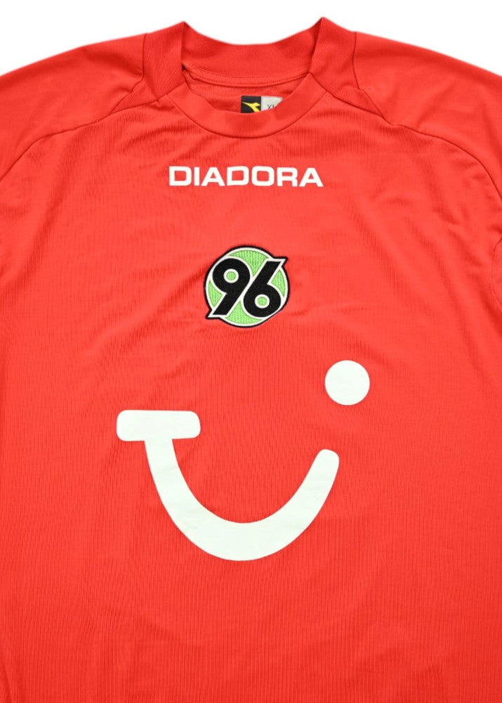 Maillot Hannover 96 Domicile 2006-07 Diadora Vintage TUI Floqué