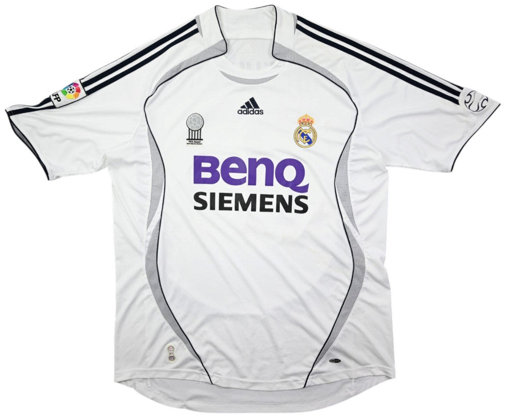Maillot Real Madrid 2006-07 Beckham Adidas Domicile Vintage XXL