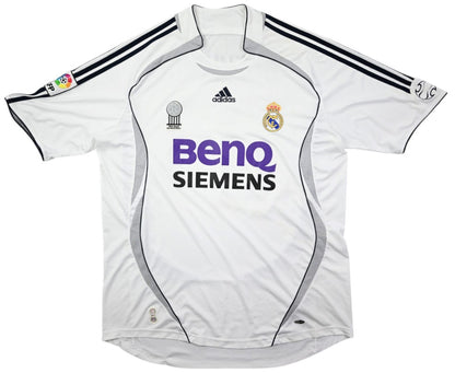 Maillot Real Madrid 2006-07 Beckham Adidas Domicile Vintage XXL