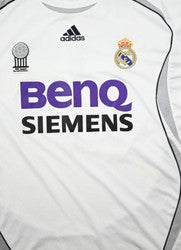Maillot Real Madrid 2006-07 Beckham Adidas Domicile Vintage XXL