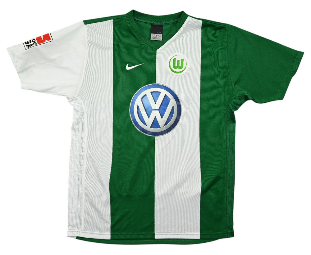 Maillot VfL Wolfsburg 2006-07 Nike Domicile Vintage Santana ML