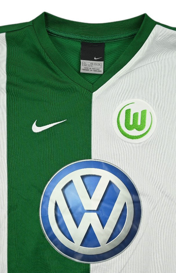 Maillot VfL Wolfsburg 2006-07 Nike Domicile Vintage Santana ML
