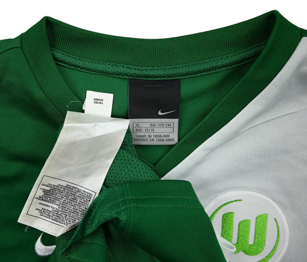 Maillot VfL Wolfsburg 2006-07 Nike Domicile Vintage Santana ML