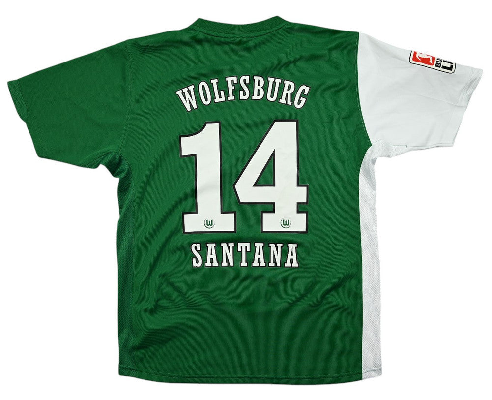 Maillot VfL Wolfsburg 2006-07 Nike Domicile Vintage Santana ML