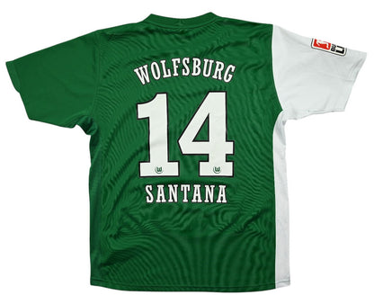Maillot VfL Wolfsburg 2006-07 Nike Domicile Vintage Santana ML
