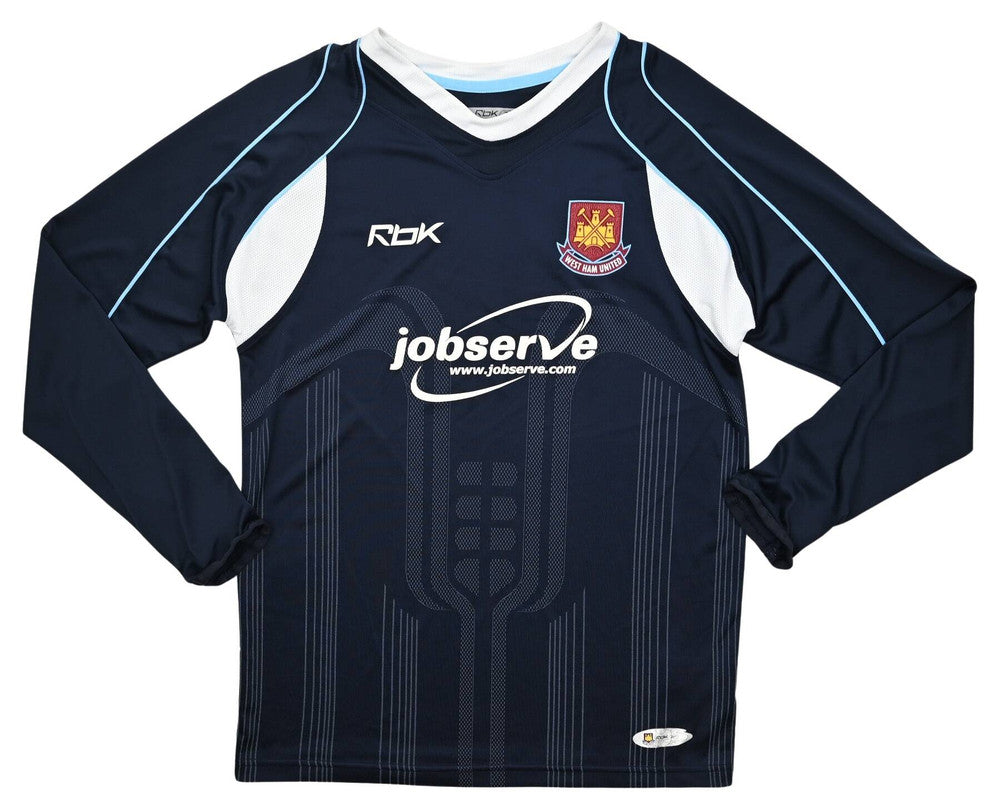 Maillot West Ham Extérieur Reebok 2006-07 Manches Longues Vintage