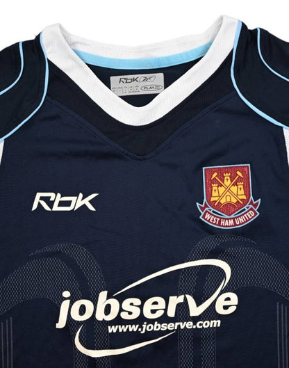 Maillot West Ham Extérieur Reebok 2006-07 Femme Vintage