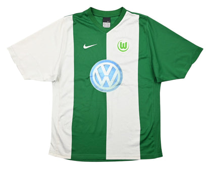 Maillot VfL Wolfsburg Domicile Nike 2006-07 Vintage Sponsor VW