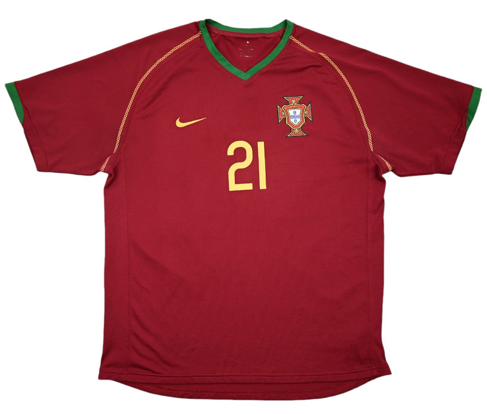 Maillot Portugal Domicile Nike 2006-08 Nuno Gomes vintage L