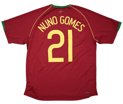 Maillot Portugal Domicile Nike 2006-08 Nuno Gomes vintage L