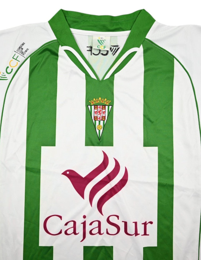 Maillot Córdoba CF 2007-08 Domicile Officiel CAJASUR Vintage XL