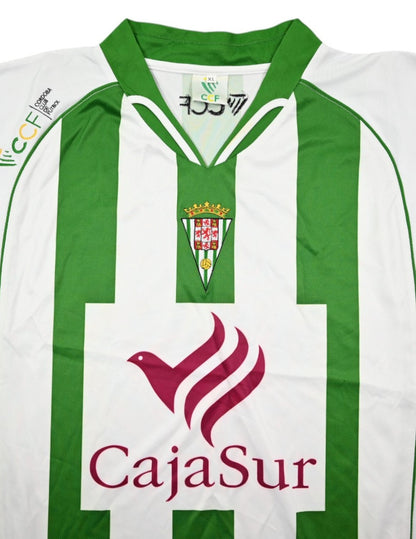 Maillot Córdoba CF 2007-08 Domicile Officiel CAJASUR Vintage XL