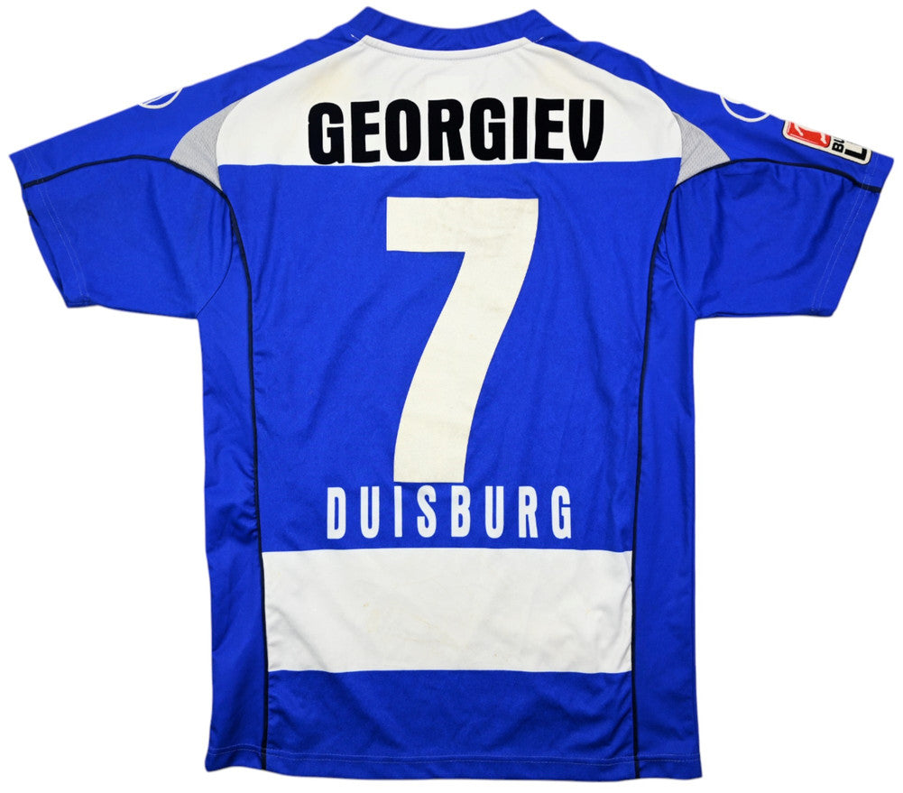 Maillot MSV Duisburg 2007-08 Uhlsport Domicile Georgiev vintage
