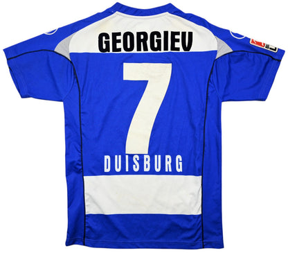 Maillot MSV Duisburg 2007-08 Uhlsport Domicile Georgiev vintage