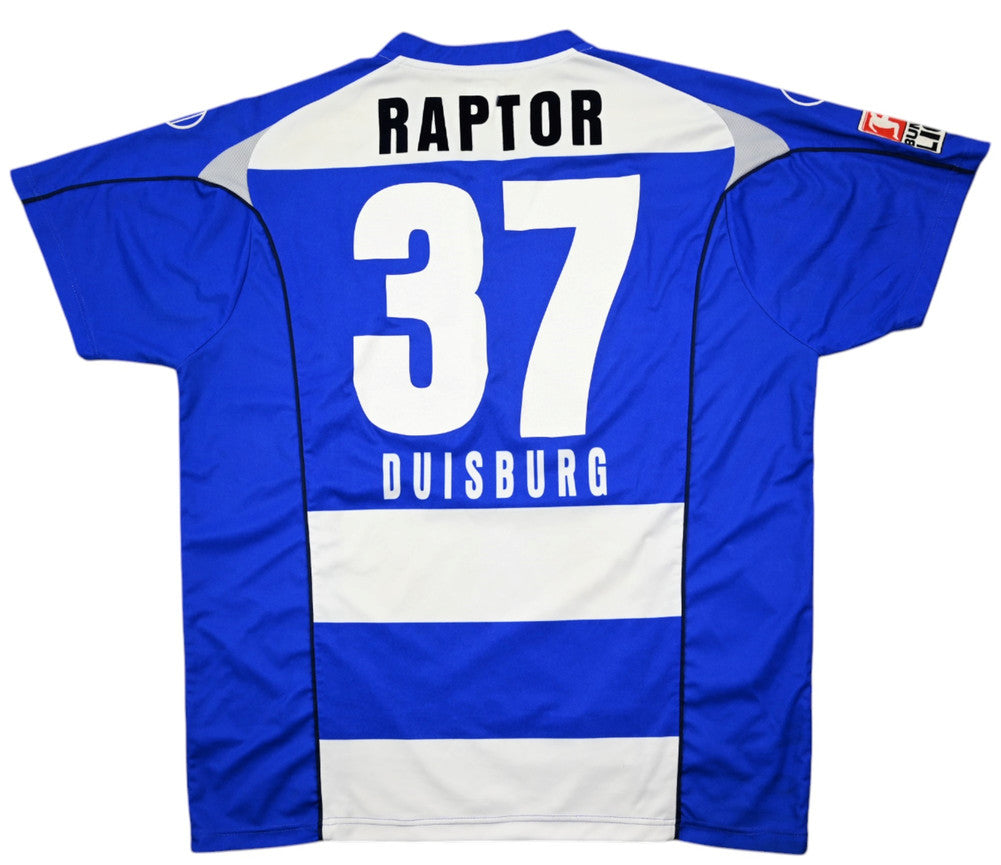 Maillot Duisburg 2007-08 Uhlsport Domicile Vintage 3XL