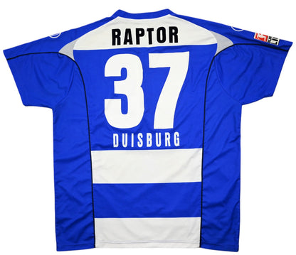 Maillot Duisburg 2007-08 Uhlsport Domicile Vintage 3XL