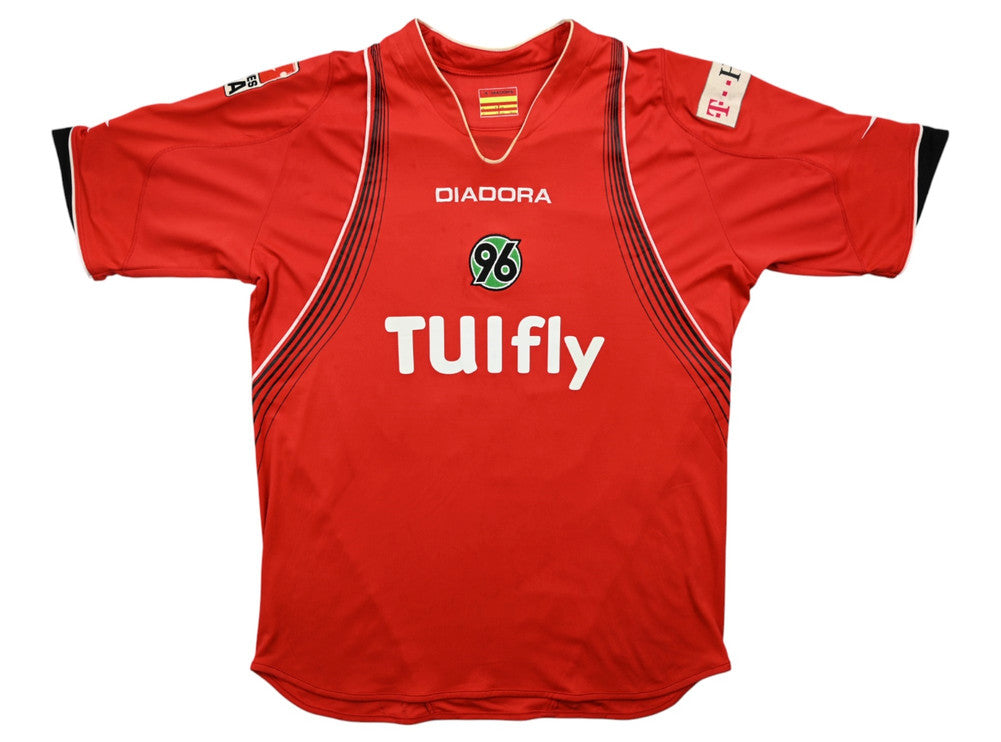 Maillot Hannover 96 2007-08 Domicile Diadora Bruggink vintage
