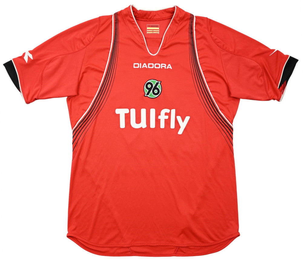 Maillot Hannover 96 Domicile 2007-08 Diadora TUI Fly vintage