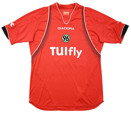 Maillot Hannover 96 Domicile 2007-08 Diadora TUI Fly vintage