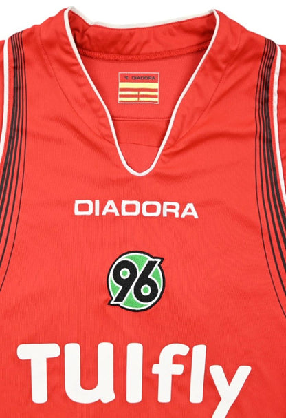 Maillot Hannover 96 Domicile 2007-08 Diadora TUI Fly vintage