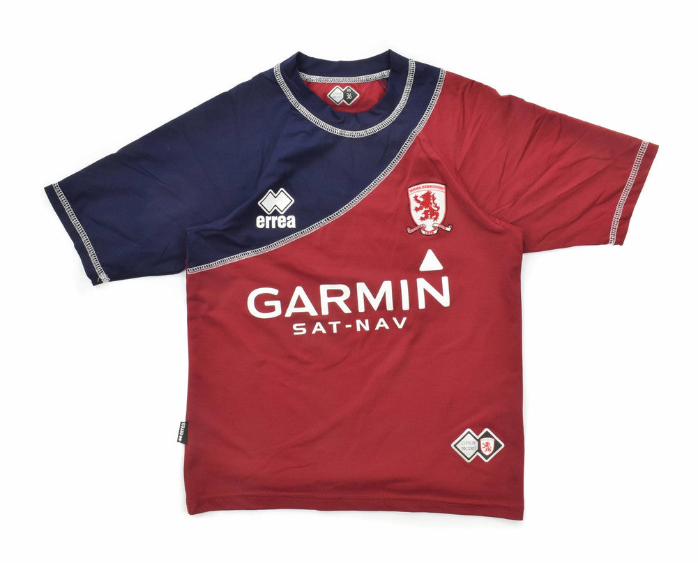 Maillot Middlesbrough 2007-08 Domicile Errea Garmin vintage S Boys