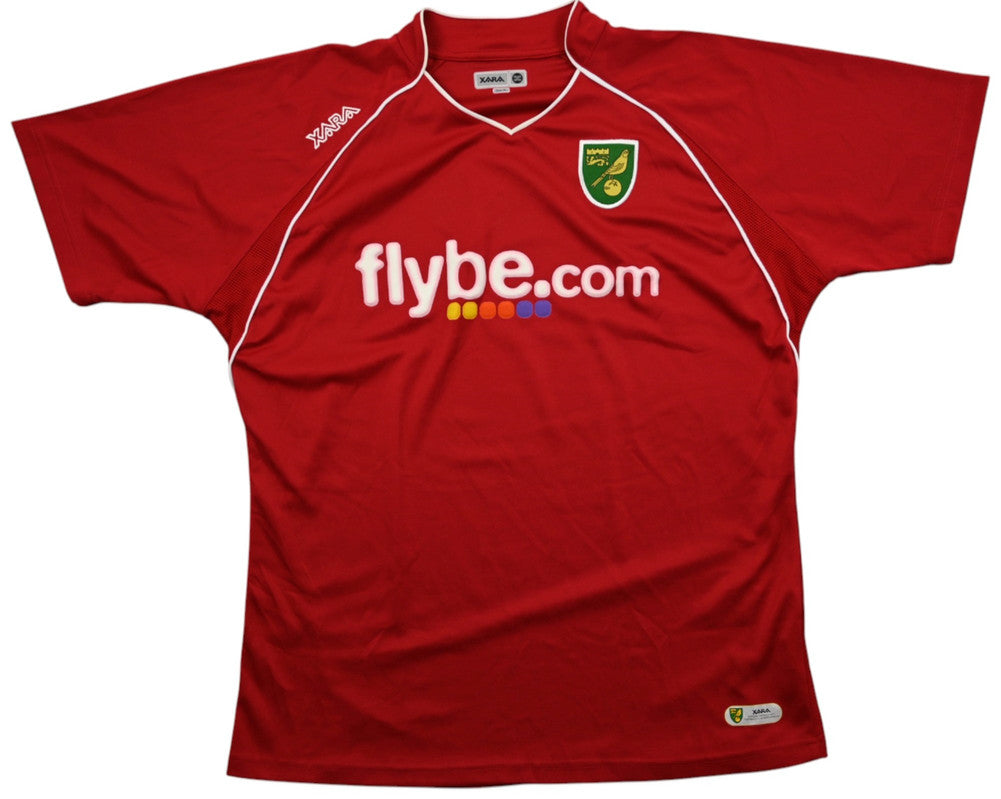 Maillot Norwich City Domicile Xara 2007-08 Vintage - XL