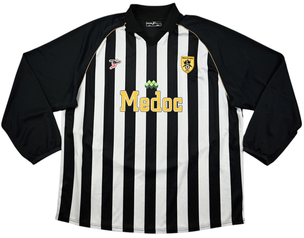 Maillot Notts County Extérieur 2007-08 Precision Training vintage XXL