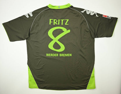 Maillot Werder Bremen Extérieur 2007-08 Kappa Fritz vintage