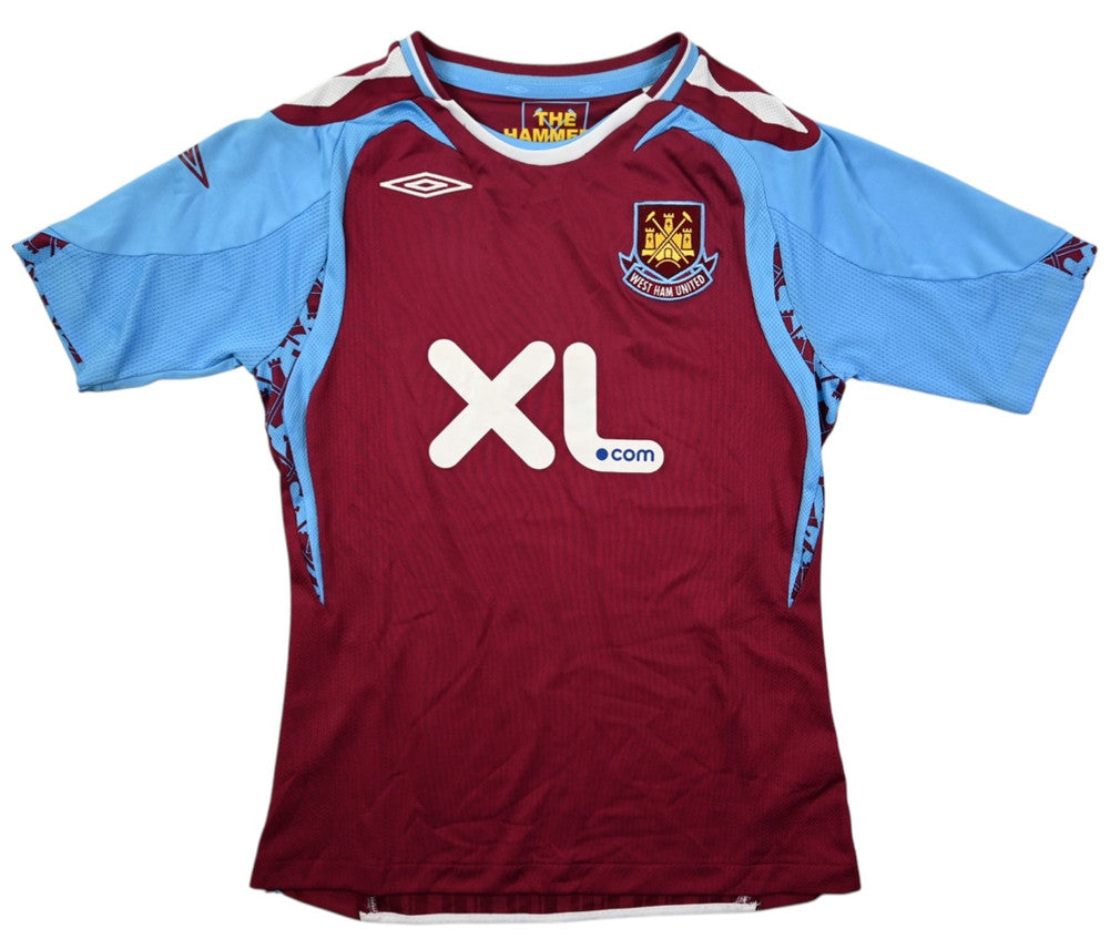 Maillot West Ham 2007-08 Domicile Umbro Vintage Femme S
