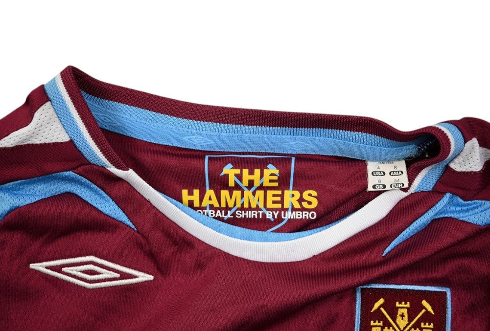 Maillot West Ham 2007-08 Domicile Umbro Vintage Femme S