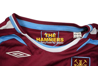 Maillot West Ham 2007-08 Domicile Umbro Vintage Femme S
