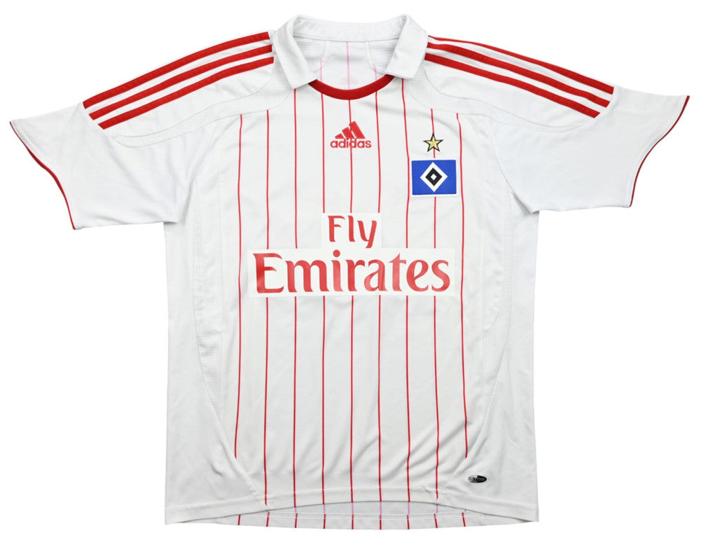 Maillot Hamburg Domicile Adidas 2007-09 Van der Vaart Vintage