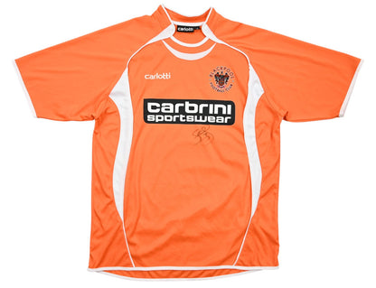 Maillot Blackpool 2008-09 Domicile Carlotti Vintage Signé