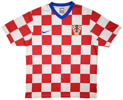Maillot Croatie Domicile Nike 2008-09 Vintage — Taille L