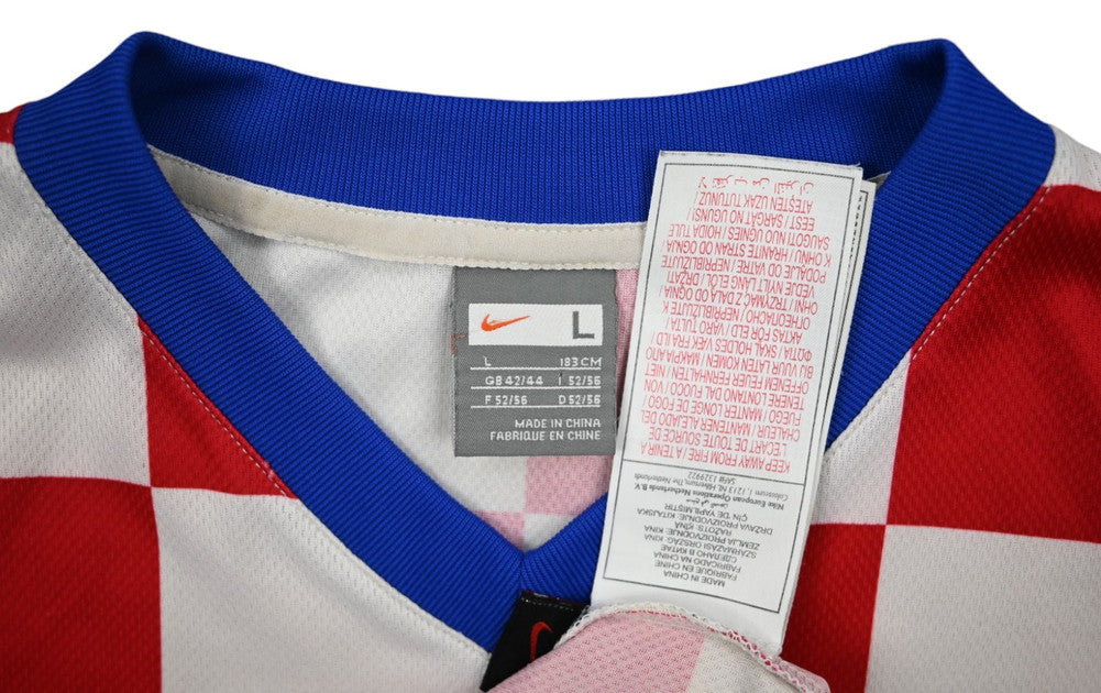 Maillot Croatie Domicile Nike 2008-09 Vintage — Taille L
